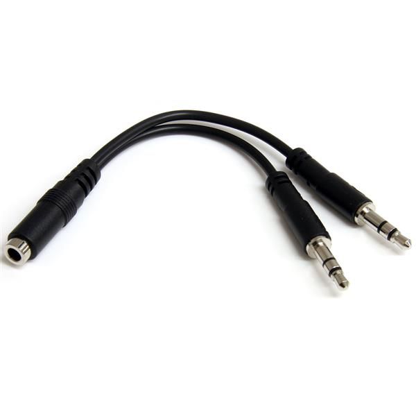 Cable Adaptador Divisor Auriculares Startech 2m 1h